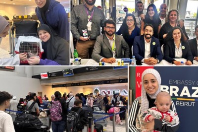 Decola do Líbano o sexto voo de repatriação de brasileiros e familiares, com 212 passageiros e um pet
