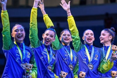 Brasil conquista duas medalhas inéditas no Mundial de Ginástica Rítmica, o melhor resultado do país na história da competição