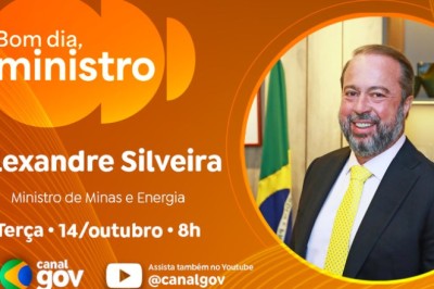Alexandre Silveira aborda gratuidade na energia elétrica e no gás de cozinha para a população no “Bom Dia, Ministro”