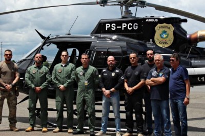 Caiado reforça estrutura da Polícia Civil com entrega de novo helicóptero