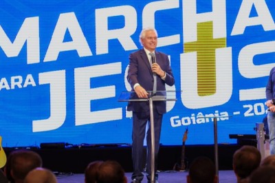 Estaremos lá orando pelo país”, diz Caiado sobre a Marcha para Jesus 2026