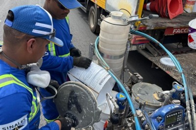 Prefeitura de Goiânia alcança 48 mil metros de sinalização horizontal em 45 dias