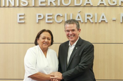 Ministro André de Paula e governadora do RN dialogam sobre o desenvolvimento da agropecuária estadual
