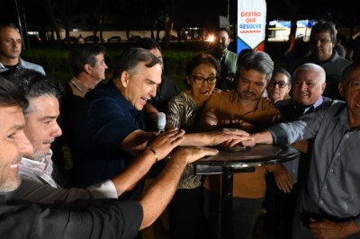 Prefeito Sandro Mabel entrega nova iluminação da Praça George Washington, no Jardim Novo Mundo
