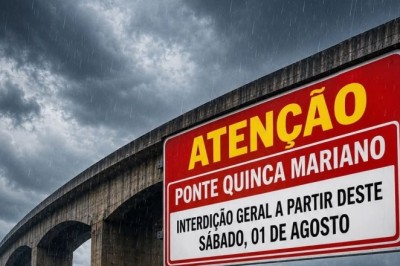 Ponte Quinca Mariano será interditada a partir deste sábado (01/08)